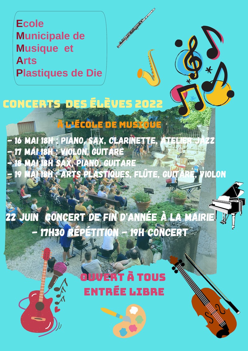Concert des élèves de l'Ecole de Musique Mairie de Die Concert des élèves de l'Ecole de Musique Mairie de Die