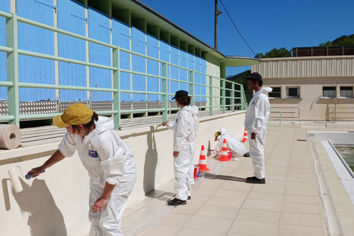 chantier jeunes piscine